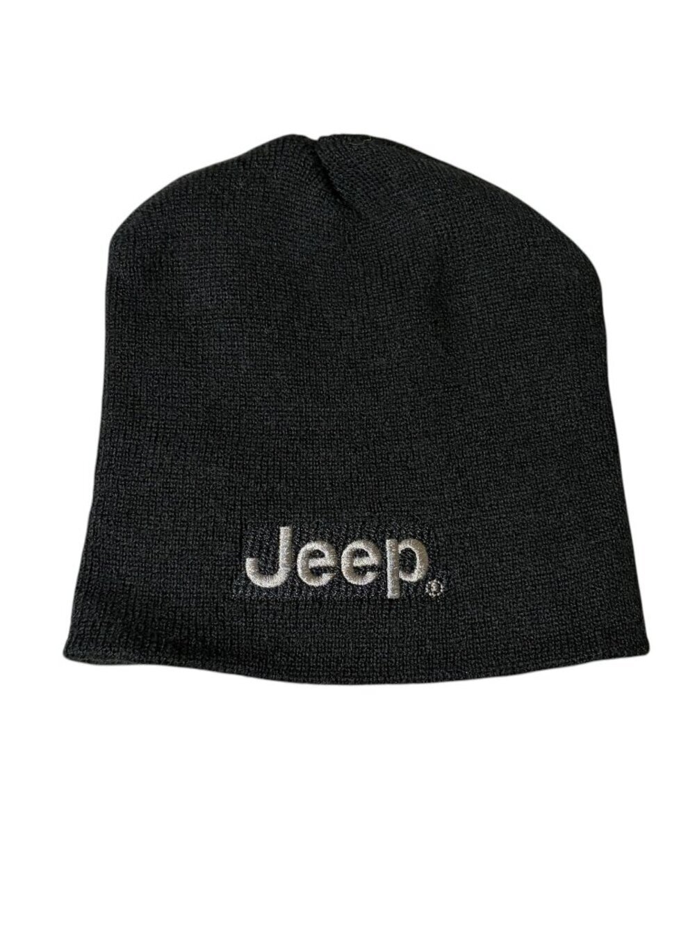 Cap America Jeep Embroidered Black Beanie Knit Hat Made In USA NEW